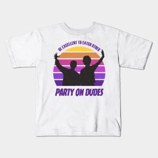 Party on Dudes Kids T-Shirt